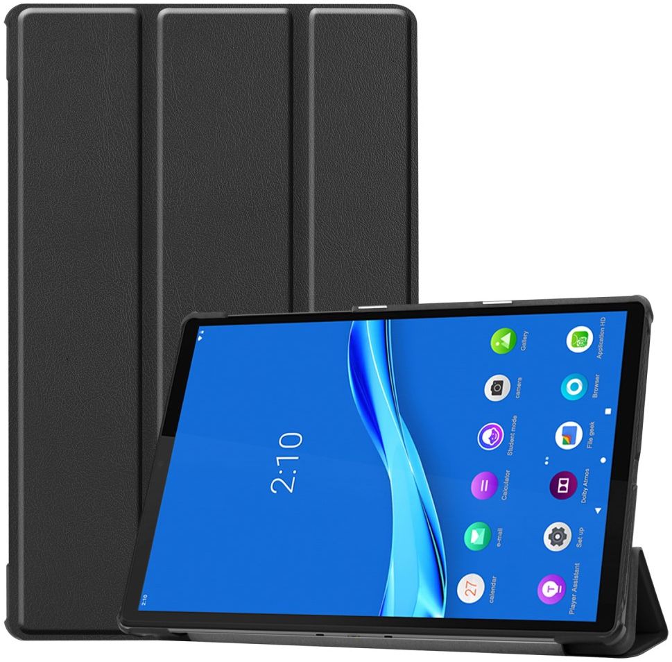 Lenovo Tab M10 Plus / FHD Plus Hoes Book Case Tri-Fold Zwart afbeelding 11