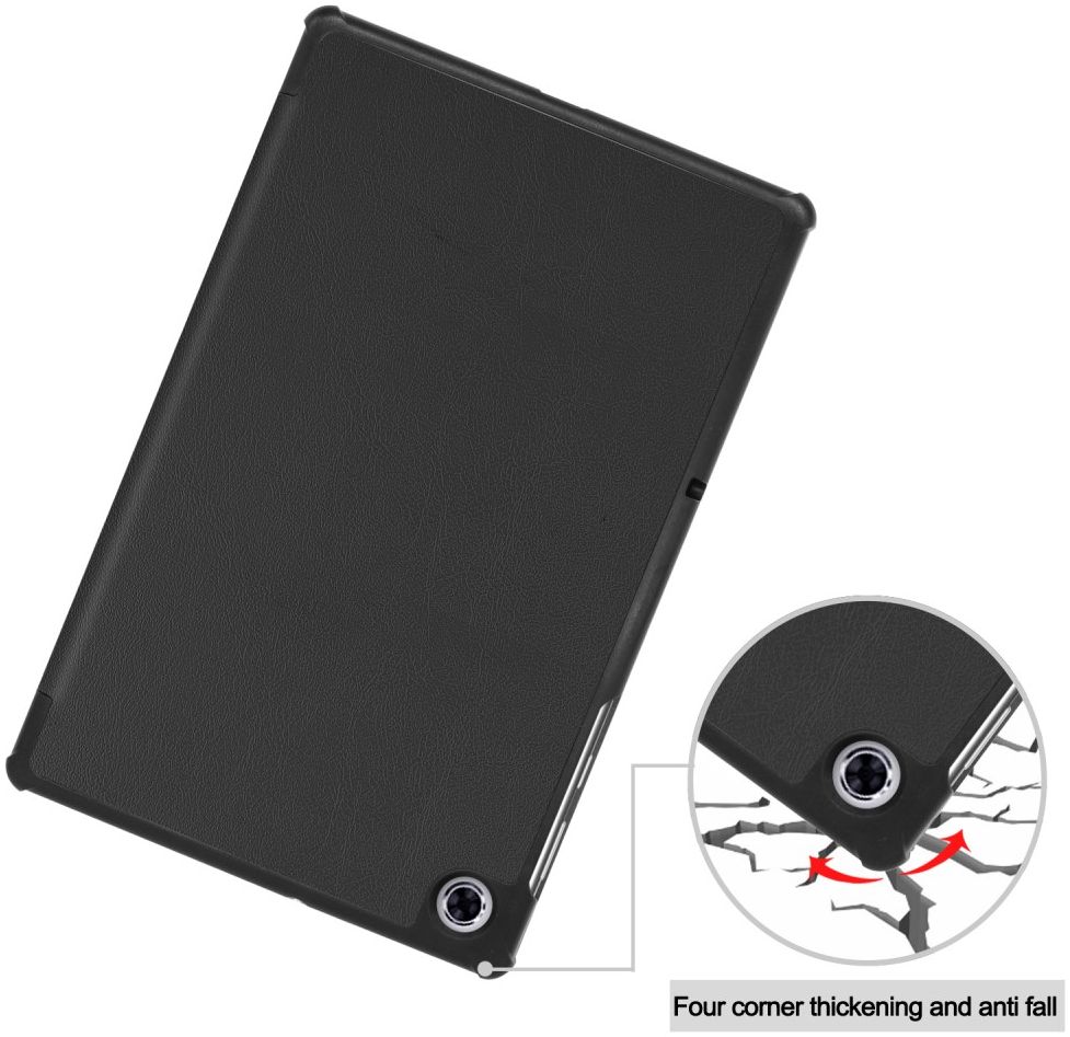 Lenovo Tab M10 Plus / FHD Plus Hoes Book Case Tri-Fold Zwart afbeelding 12