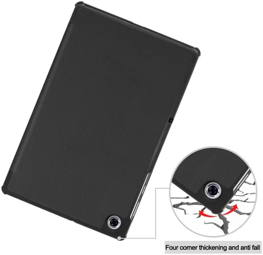 Lenovo Tab M10 Plus / FHD Plus Hoes Book Case Tri-Fold Zwart afbeelding 12