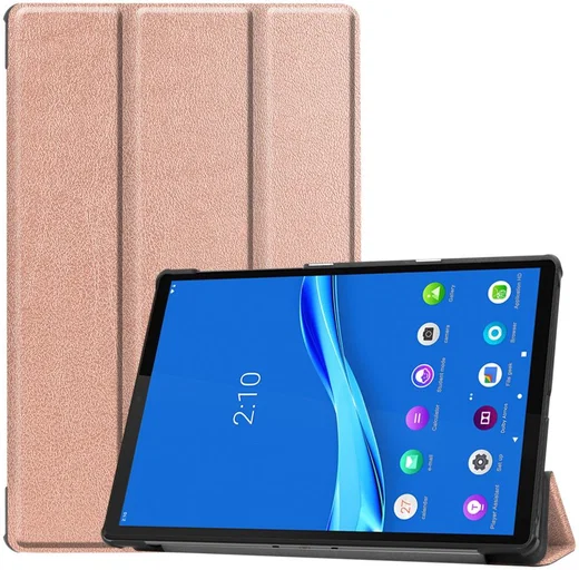 Lenovo Tab M10 Plus / FHD Plus Hoes Book Case Tri-Fold Roze Goud afbeelding 1