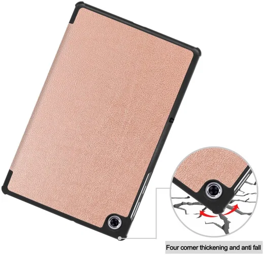 Lenovo Tab M10 Plus / FHD Plus Hoes Book Case Tri-Fold Roze Goud afbeelding 9