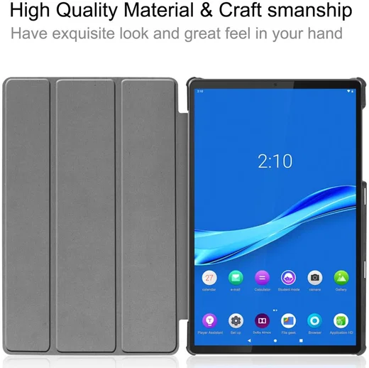 Lenovo Tab M10 Plus / FHD Plus Hoes Book Case Tri-Fold Blauw afbeelding 8