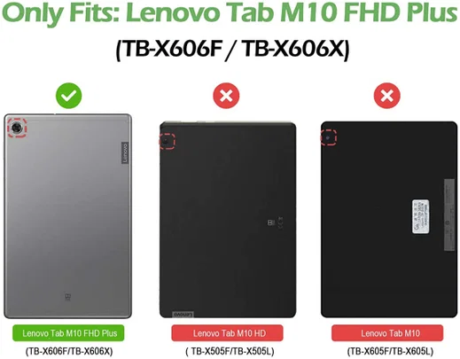 Lenovo Tab M10 Plus / FHD Plus Hoes Tri-Fold met Do Not Touch Me Print afbeelding 4