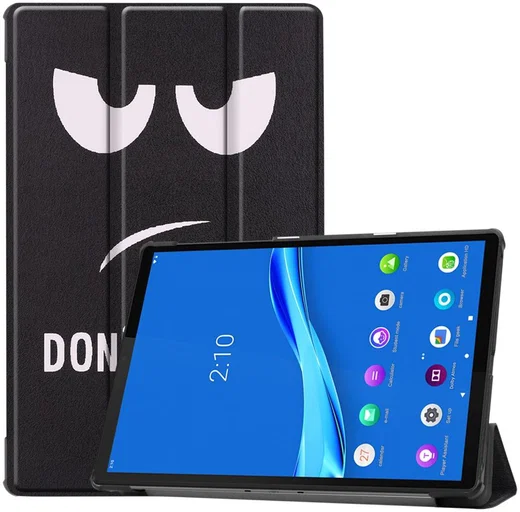 Lenovo Tab M10 Plus / FHD Plus Hoes Tri-Fold met Do Not Touch Me Print afbeelding 1