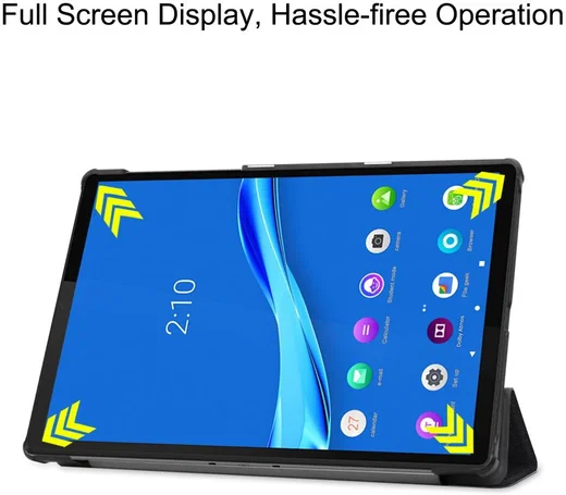 Lenovo Tab M10 Plus / FHD Plus Hoes Tri-Fold met Do Not Touch Me Print afbeelding 7