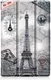 Lenovo Tab M10 Plus / FHD Plus Hoes Tri-Fold met Eiffeltoren Print afbeelding 2
