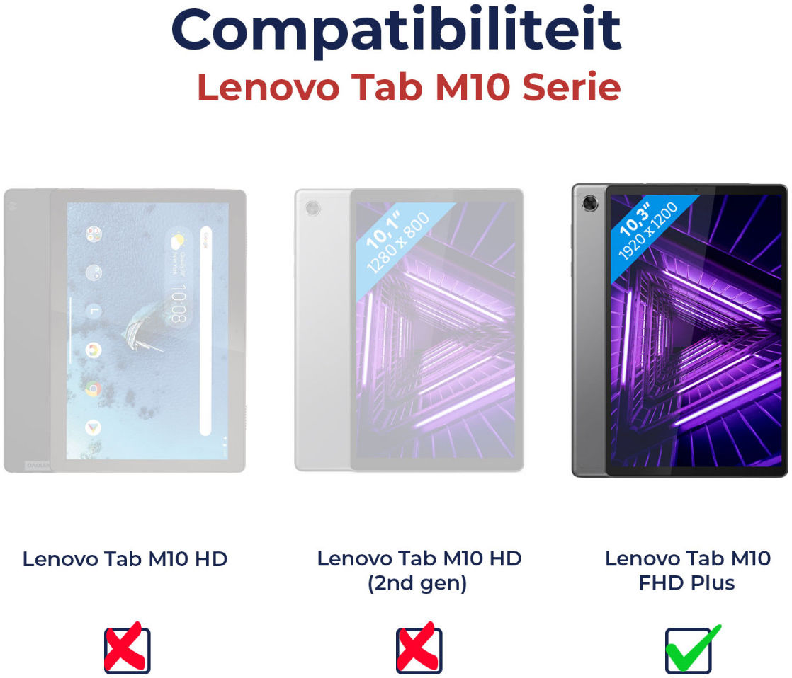 Lenovo Tab M10 Plus / FHD Plus Ultra Clear Screen Protector afbeelding 2