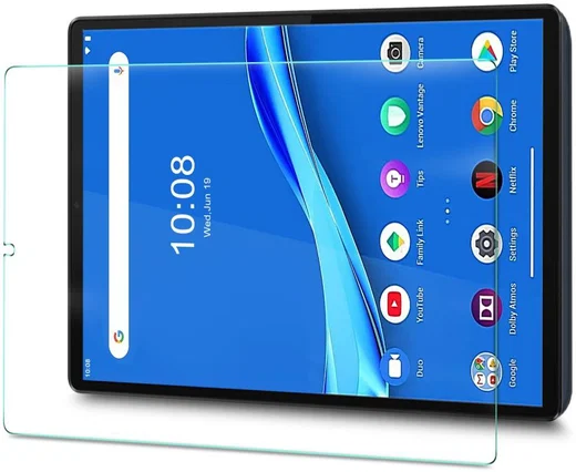 Lenovo Tab M10 Plus / FHD Plus Tempered Glass Screen Protector Clear afbeelding 8