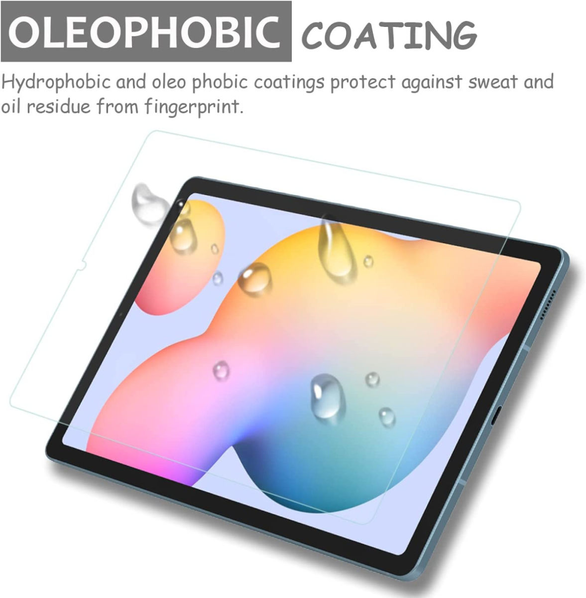 Samsung Galaxy Tab S6 Lite Tempered Glass Screen Protector afbeelding 3