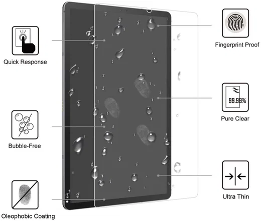 Samsung Galaxy Tab S6 Lite Tempered Glass 9H Screen Protector afbeelding 1