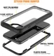 Vivid iPhone 7/ 8 / SE (2020/2022) Protectie Hoesje Transparant Zwart afbeelding 2