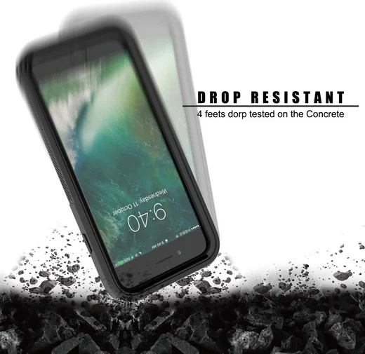 Vivid iPhone 7/ 8 / SE (2020/2022) Protectie Hoesje Transparant Zwart afbeelding 6