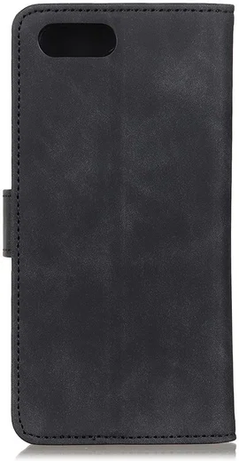 KHAZNEH iPhone 7/8/SE 2020/2022 Hoesje Retro Wallet Book Case Zwart afbeelding 3