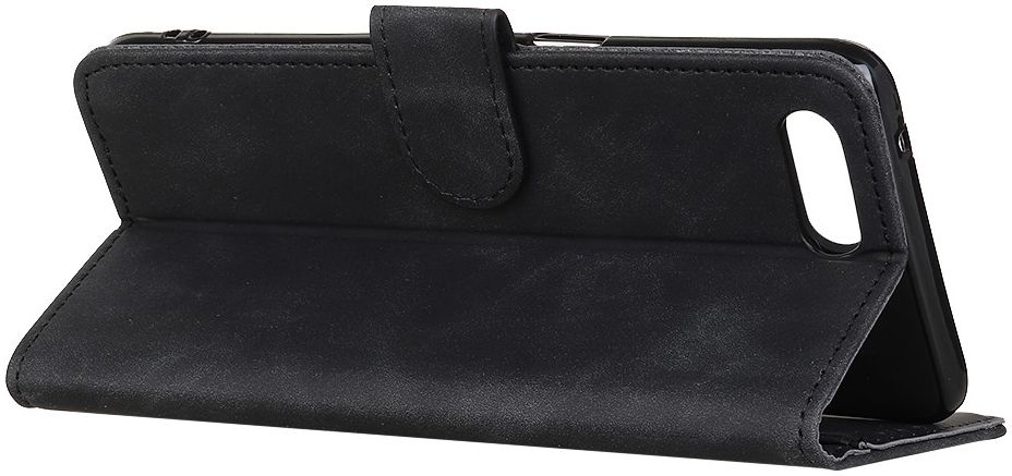 KHAZNEH iPhone 7/8/SE 2020/2022 Hoesje Retro Wallet Book Case Zwart afbeelding 5