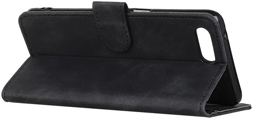 KHAZNEH iPhone 7/8/SE 2020/2022 Hoesje Retro Wallet Book Case Zwart afbeelding 5