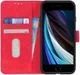 KHAZNEH iPhone 7/8/SE 2020/2022 Hoesje Retro Wallet Book Case Rood afbeelding 1