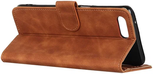 KHAZNEH Apple iPhone 7/8/SE 2020 Hoesje Retro Wallet Book Case Bruin afbeelding 8