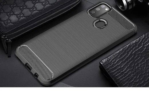 Samsung Galaxy M21 Hoesje Geborsteld TPU Zwart afbeelding 10