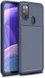Samsung Galaxy M21 Hoesje Geborsteld Carbon Blauw afbeelding 1