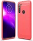 Motorola Moto G8 Power Hoesje Geborsteld TPU Rood afbeelding 1