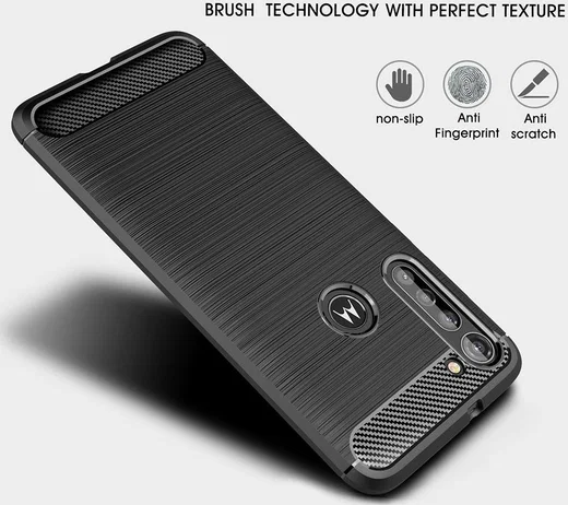 Motorola Moto G8 Power Hoesje Geborsteld TPU Rood afbeelding 9