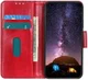 Motorola Moto G8 Power Hoesje Portemonnee Kunstleer Rood afbeelding 1