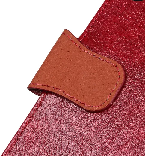 Motorola Moto G8 Power Portemonnee Hoesje Splitleer Rood afbeelding 11