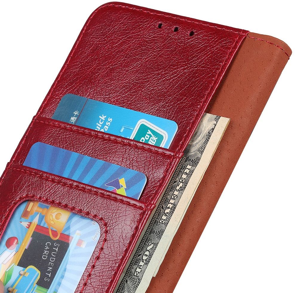 Motorola Moto G8 Power Portemonnee Hoesje Splitleer Rood afbeelding 12