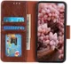 Motorola Moto G8 Power Portemonnee Hoesje Splitleer Bruin afbeelding 1