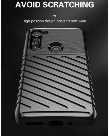 Motorola Moto G8 Power Twill Thunder Texture Back Cover Groen afbeelding 4