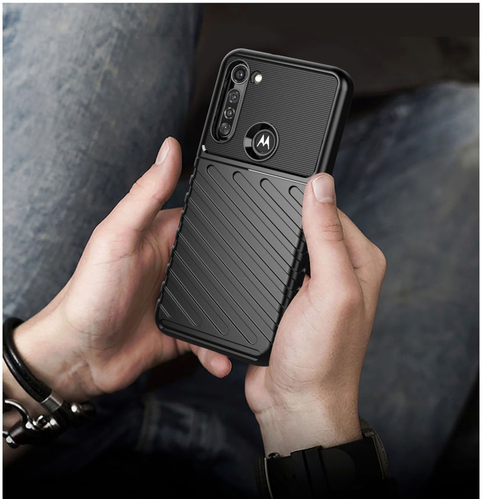 Motorola Moto G8 Power Twill Thunder Texture Back Cover Groen afbeelding 6