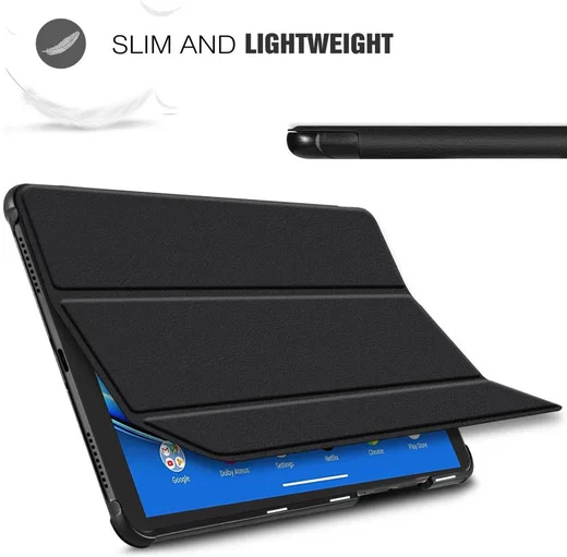 Lenovo Tab M10 Plus / FHD Plus Hoes Tri-Fold Book Case Zwart afbeelding 8