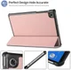 Lenovo Tab M10 Plus / FHD Plus Hoes Tri-Fold Book Case Roze afbeelding 8