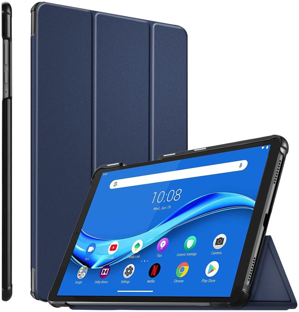 Lenovo Tab M10 Plus / FHD Plus Hoes Book Case Tri-Fold Donker Blauw afbeelding 10