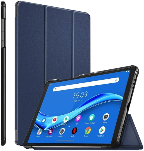 Lenovo Tab M10 Plus / FHD Plus Hoes Book Case Tri-Fold Donker Blauw afbeelding 10