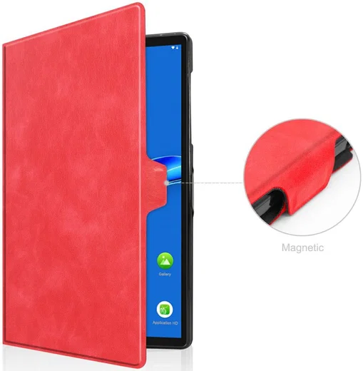 Lenovo Tab M10 Plus / FHD Plus Hoes Book Case met Standaard Rood afbeelding 9