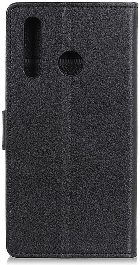Alcatel 1S 2020 / 3L 2020 Litchi Skin Portemonnee Hoesje Zwart afbeelding 6
