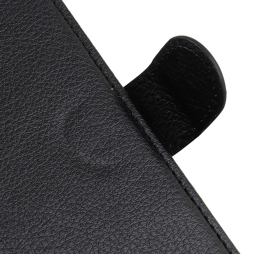 Alcatel 1S 2020 / 3L 2020 Litchi Skin Portemonnee Hoesje Zwart afbeelding 11