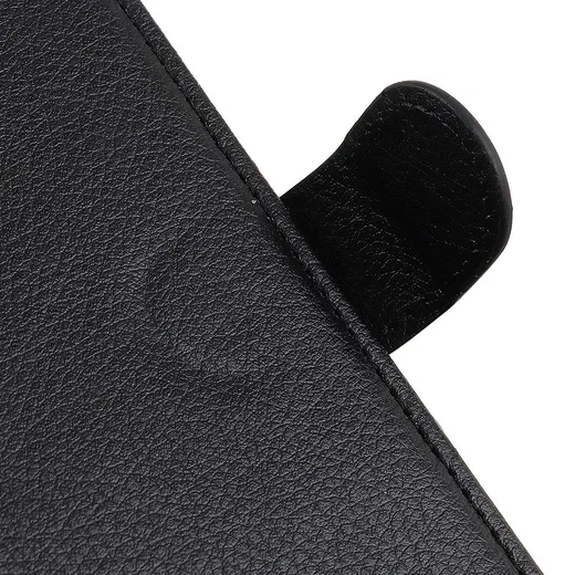Alcatel 1S 2020 / 3L 2020 Litchi Skin Portemonnee Hoesje Zwart afbeelding 11
