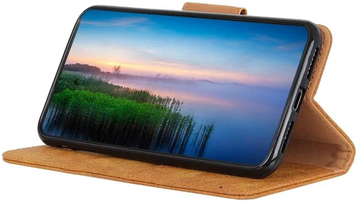 Oppo Find X2 Pro Hoesje Portemonnee Splitleer Bruin afbeelding 8