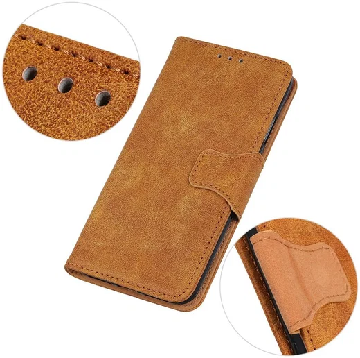 Oppo Find X2 Pro Hoesje Portemonnee Splitleer Bruin afbeelding 9