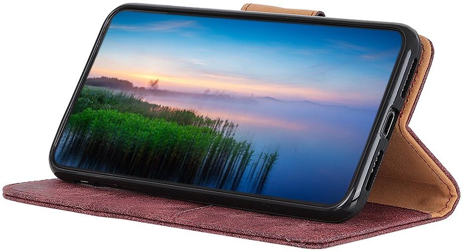Oppo Find X2 Pro Hoesje Portemonnee Splitleer Rood afbeelding 8