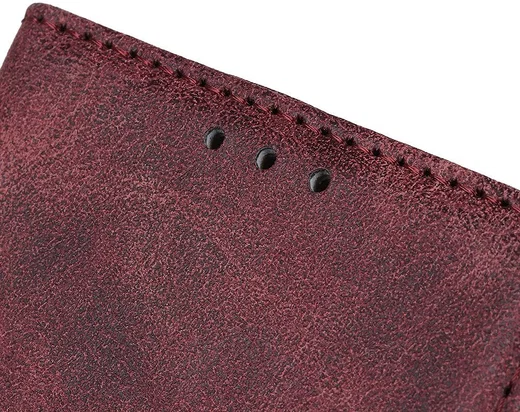 Oppo Find X2 Pro Hoesje Portemonnee Splitleer Rood afbeelding 10