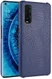 Oppo Find X2 Kunstleren Hoesje met Krokodil Textuur Donkerblauw afbeelding 1