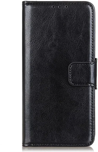 Oppo Find X2 Hoesje Portemonnee Kunstleer met Standaard Zwart afbeelding 1