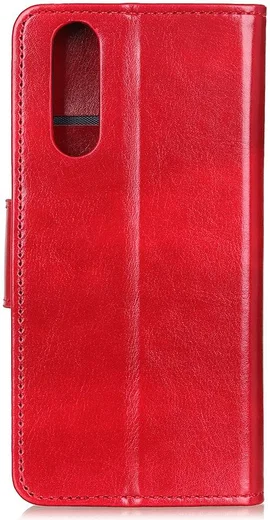 Oppo Find X2 Hoesje Portemonnee Kunstleer met Standaard Rood afbeelding 6