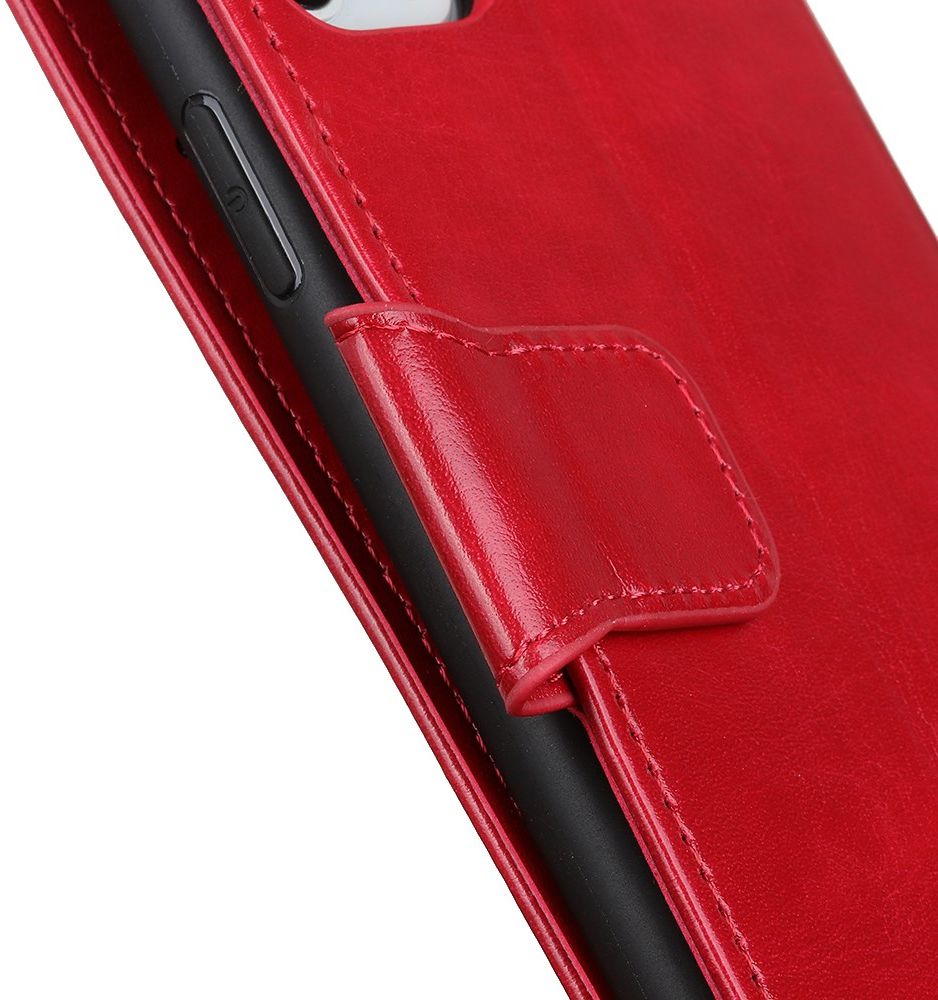 Oppo Find X2 Hoesje Portemonnee Kunstleer met Standaard Rood afbeelding 9