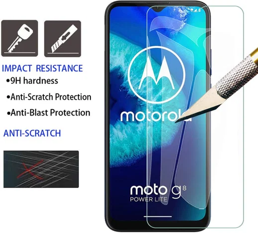 Motorola Moto G8 Power Tempered Glass Screen Protector afbeelding 3