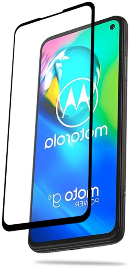 Motorola Moto G8 Power Tempered Glass Screen Protector Zwart afbeelding 4