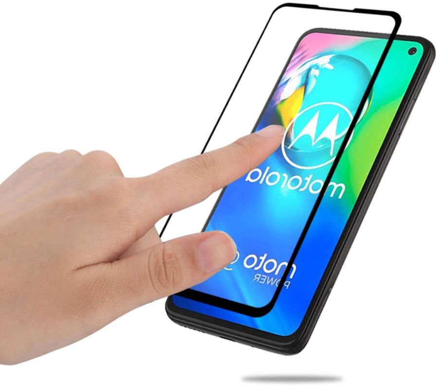 Motorola Moto G8 Power Tempered Glass Screen Protector Zwart afbeelding 5